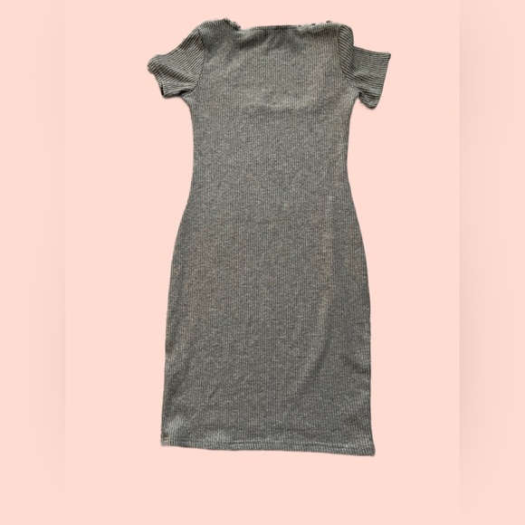 Pretty Little Thing PLT Ribbed Dress Grey - Picture 3 of 4